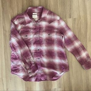 AE Ahh-mazingly Soft oversized fit plaid shirt